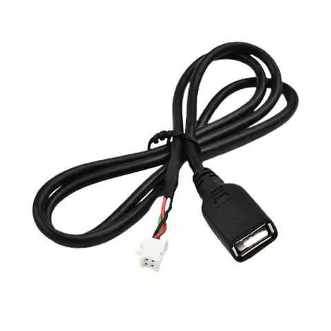 4 Pin Connector USB Cable For Car Radio Stereo 75CM USB Cable USB Adapter 4pin Car USB Cable Adapter