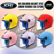 KHI CHILDREN HELMET KIDS HELMET VTEC JUNIOR VISOREX (56-57CM) **SIRIM APPROVED