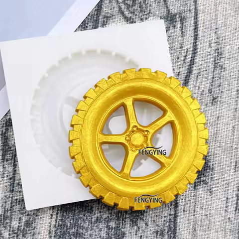 Tyre Wheel Silicone Cake Baking Mold Sugarcraft Chocolate Cupcake Resin Tools Fondant Decorating Too