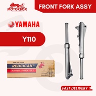 100% RED CICAK FRONT FORK ASSY Y110 - SS110 Y110SS Y110 SS FORK DEPAN ABSORBER