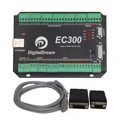 Upgraded Mach3 Ethernet CNC Controller EC300 3/4/5/6 Axis Motion Control Card For CNC Engraving Mach