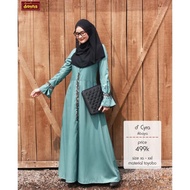 Abaya full kancing depan size M L Dannis Collection | A201102