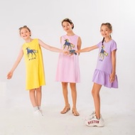 [LIQUIDATION]- Pink T-shirt dress Sleeveless MDK size 4/5y-12/13y