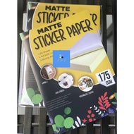 A4 size 175gsm Matte Sticker Paper / Kraft Sticker Paper