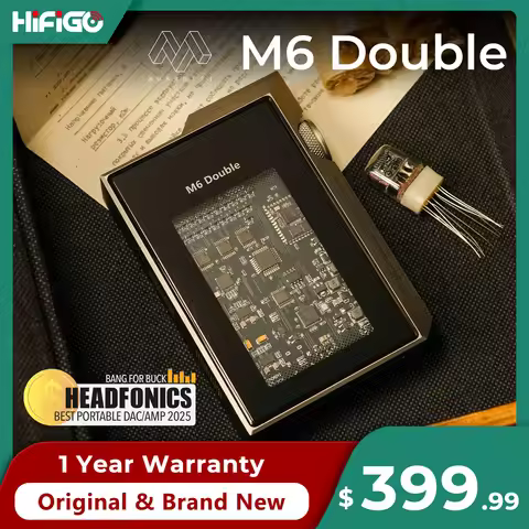 Musehifi M6 Double JAN 6418+IN-17 HiFi Portable DAC & Headphone Amplifier ES9039 DAC Chipset Vacuum 