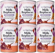 Tailspring Milk Replacer for Kittens, Liquid, Ready-to-Feed, 12 fl oz (Pack of 6), Made with Whole Goat Milk