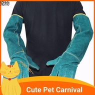 pet collar ✵Protective Gloves Anti-scratch Anti-bite Reptile Cat Dog Snake Wild Animals Handling Glove Reptile Anti Bite Glove Hand❋