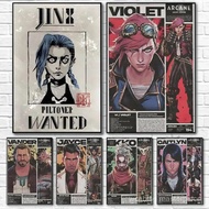 Arcane Season  Jinx VI Graffiti Poster Canvas Painting Print for Bedroom Living Room Wall Decor Gift