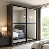 [Free Installation] Furniture Direct TIARA 8x8 almari baju home furniture wardrobe almari baju murah