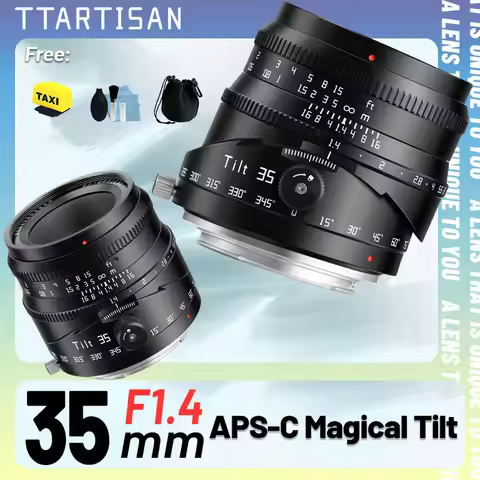 TTArtisan 35mm F1.4 APS-C Tilt Large Aperture Lens for Sony E Nikon Z Fuji X M43 Canon R EOSR A6600 