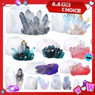 DIY Crystal Epoxy Resin Mold Crystal Cluster Stone Silicone Mold