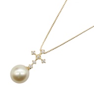 【二手】TASAKI項鍊，白色南洋珍珠鑽石項鍊，頸圍42厘米，18K（黃金），鑽石，白色南洋珍珠/鑽石項鍊，女士