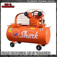 IJANK SHARK 1/2 HP PK Kompresor Angin + Engine HONDA GX Bensin