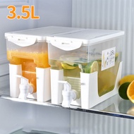 3.5L High Temperature Resistance Fridge Beverage Dispenser with Spigot BPA-Free Iced Juice Dispenser