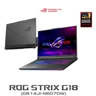 (0%) ASUS GAMING NOTEBOOK (โน้ตบุ๊คเกม) ROG Strix G18 (G814JI-N6070W) : Core i9-13980HX/RTX 4070 8GB/32GB DDR5/1TB M.2 SSD/18-inchQHD+IPS240HzDCI-P3:100.00%/Windows 11 Home/3Year Onsite+1Year Prefect Warranty