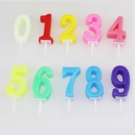 LILIN Birthday Candles Number 0 1 2 3 4 5 6 7 8 9 Happy Birthday Party Supplies/