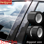 Hardingsun Carbon Fiber Car Sticker DIY Paste Protector Strip / Auto Door Sill Side Mirror Anti Scratch Tape Waterproof Protection Film