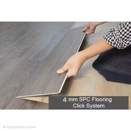 SPC CLICK FLOORING 4MM 1220mm x 180mm 8pcs / 19 SQFT FLOORING INTERLOCK / SPC FLOORING / SPC TAILS