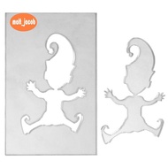 Gnome Stencil Footprints Footprint Template Window Decorations Mini Gnome Stencil Footprints Gnome D