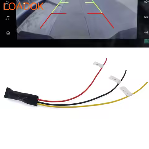 12‑Volt to 6‑Volt Step‑Down Power Converter Cable for Use with Car Reverse Backup Rear View Camera a