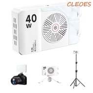 CLEOES Mini LED Video Lamp, 40W 4400mAh Battery RGB LED Camera Light, Multi-functional High Power 3 