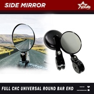 YESTAR RACING Full CN.C Universal Round Bar End Side Mirror
