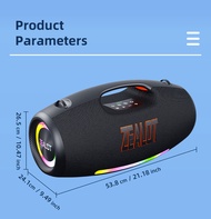 ZEALOT S89 Outdoor Bass Speaker IPX6 Waterproof RGB Lamp Portable Sound Box for Party