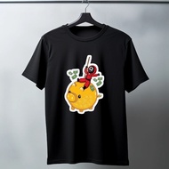 KATUN Oblong Cotton Combad 20S Squid Game Piggy motif | Combed T-shirt