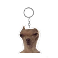 Funny dog meme keychain