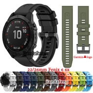 Sport Silicone Strap QuickFit Watch Band For Garmin Fenix 6 6x Pro