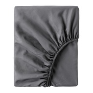 BRUKSVARA 雙人床包, 深灰色, 150x200 公分