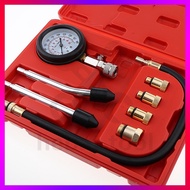 8pcs Cylinder Compressor Tester Kit Petrol Gas Engine Cylinder Pressure Tester Leakage Test Kit Gaug