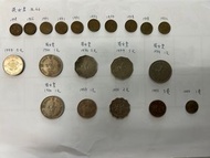 香港舊硬幣 不同年份 1997年 英女皇 五仙 一元 二元 五元