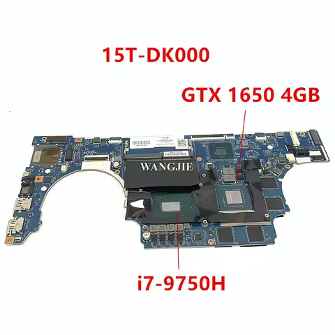 For HP PAVILION GAMING 15T-DK000 15-DK Laptop Motherboard L58865-601 DSC GTX 1650 4GB i7-9750H WIN F