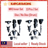 Modenas MR3 Kriss110 MR3 Full Inner Cover Set Disc / Drum - 13 Pcs Inner Hitam Coverset No Non Color Parts Complete Set