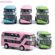 MOCHO1 Diecast Cars Toy Birthday Gift Toddlers Child Vehicle Set Toy Vehicles City Tourist Car Car Bus Model FLashing With Music Double Decker Bus