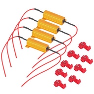 Optimal Performance 4PCS 6 OHM 50W LED Turn Signal Light Bulbs Resistors .DriveProAuto