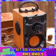 【Ready stock】Hot A11 Speaker Subwoofer Sound Box Support Heavy Bass Speaker Big Power Wireless Stere
