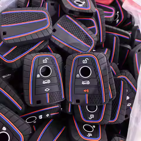 Suitable for BMW i3, BMW i8 key bag, new energy BMW 4-button remote silicone key cover