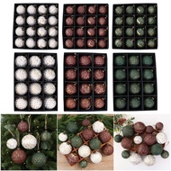 VAN Christmas  Bauble Embossed Plastic  Decoration for Christmas Tree Wreath