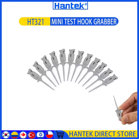 Hantek HT321 Mini Test Hook, Oscilloscope Test Accessory, Portable Black+White Compatible IC Hook Cl