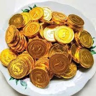 [SDW] pekanbaru/ 100 gr Dollar Chocolate Coin - Gold Chocolate Coin - Gold Coin Chocolate - Chocolat