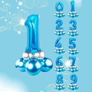 Balloon Package Jumbo Number Blue (0-9) Jumbo Number Balloon Package biru (0-9)