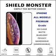 ShieldMonster iPhone 8 / 7 / 6s / 6 Plus Full Curved Tempered Glass Screen Protector