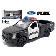 Ford F150 Police 4x4 Truck,  Alloy pull-back vehicle model Diecast Metal Model