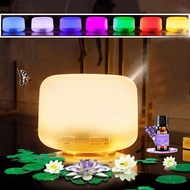 【SG Seller】 500ml Aroma Diffuser 7 Color LED Lighting USB Office Bedroom Humidifier Portable Aromath
