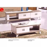 TV1166/1066 TEMPERED GLASS TOP COFFEE TABLE / TV CONSOLE