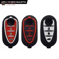 FLYTOP Car Remote Control Key Cover Holder Silicone For Alfa Romeo Giulietta Myth Junior 4C Romeo Mi