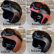 <P-AXR} <✓} HELM BOGO CLASSIC KACA MATA,HEL KACA MATA, HELM KHUSUS KACA MATA,HELM DEWASA,HELM SEPEDA