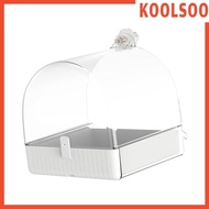 [Koolsoo] Bird Bath Box Bird Bathtub Parrot Bowl Cage Accessories Bird Bathtub for Parrot